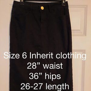 Black Midi skirt